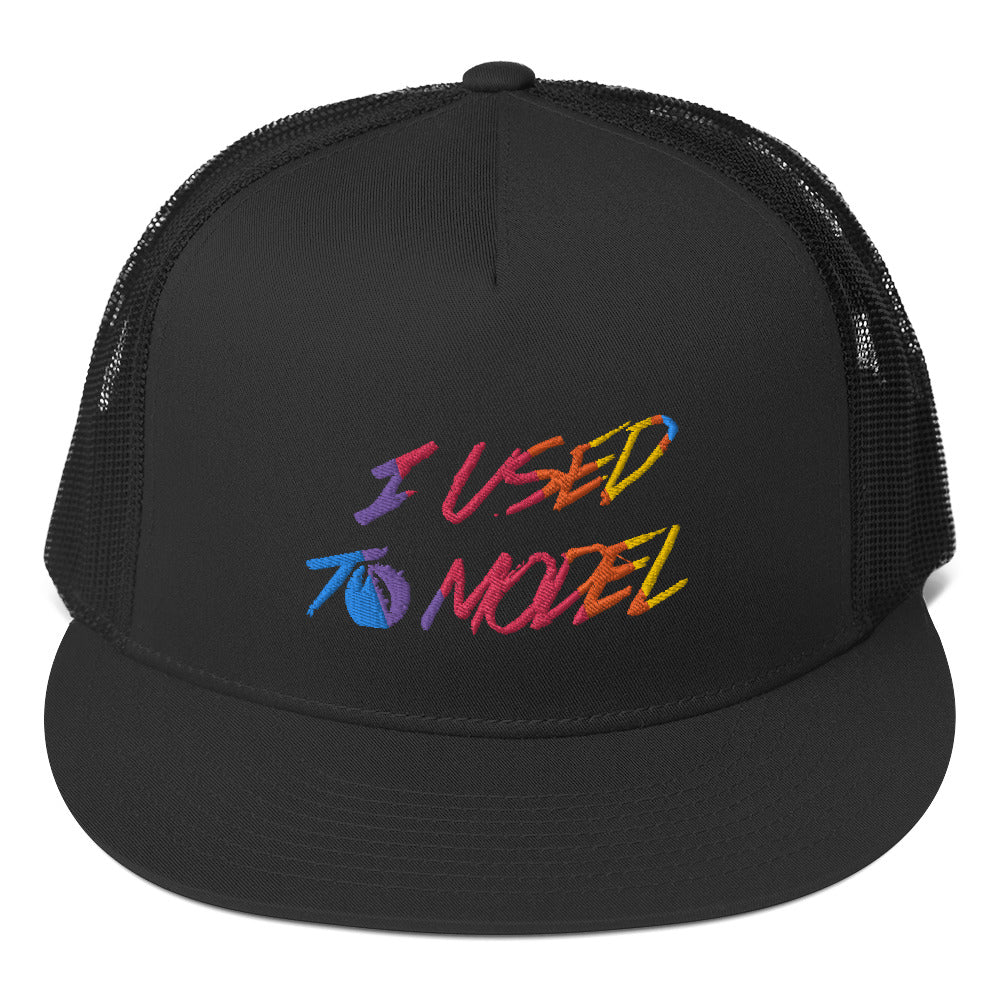 I Used To Model - Rainbow Trucker Cap