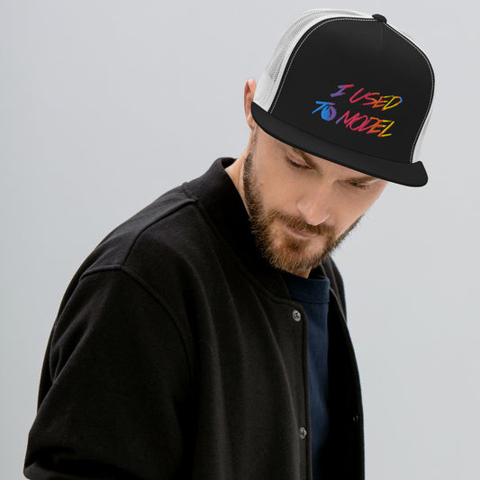 I Used To Model - Rainbow Trucker Cap