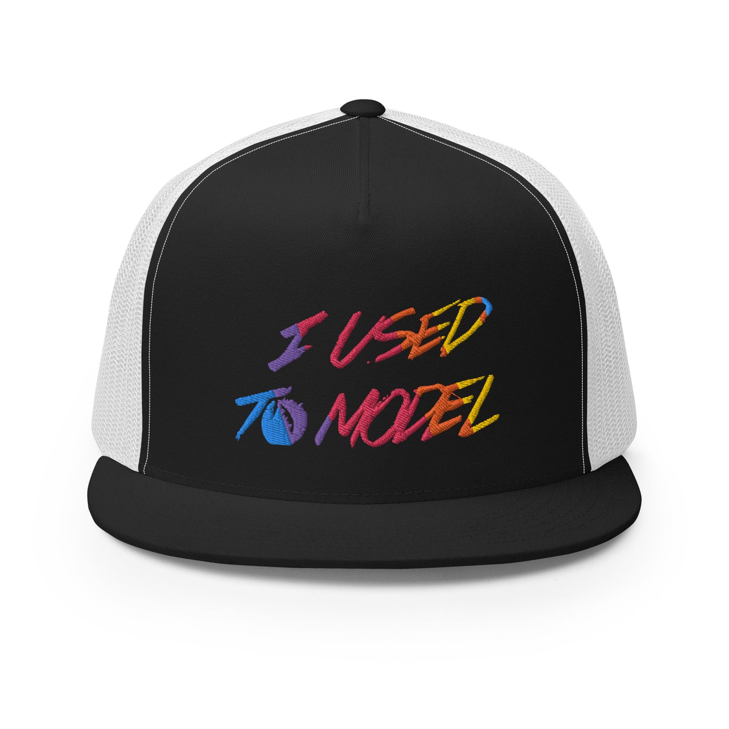 I Used To Model - Rainbow Trucker Cap