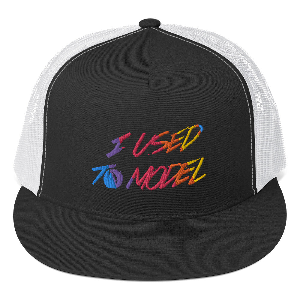 I Used To Model - Rainbow Trucker Cap