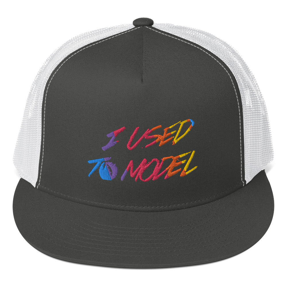 I Used To Model - Rainbow Trucker Cap