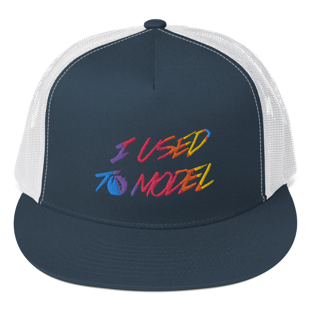 I Used To Model - Rainbow Trucker Cap