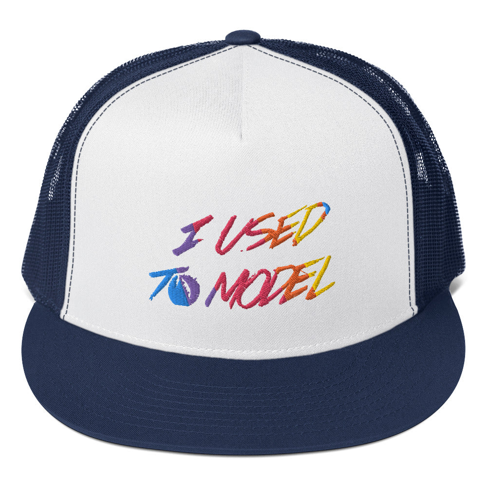 I Used To Model - Rainbow Trucker Cap