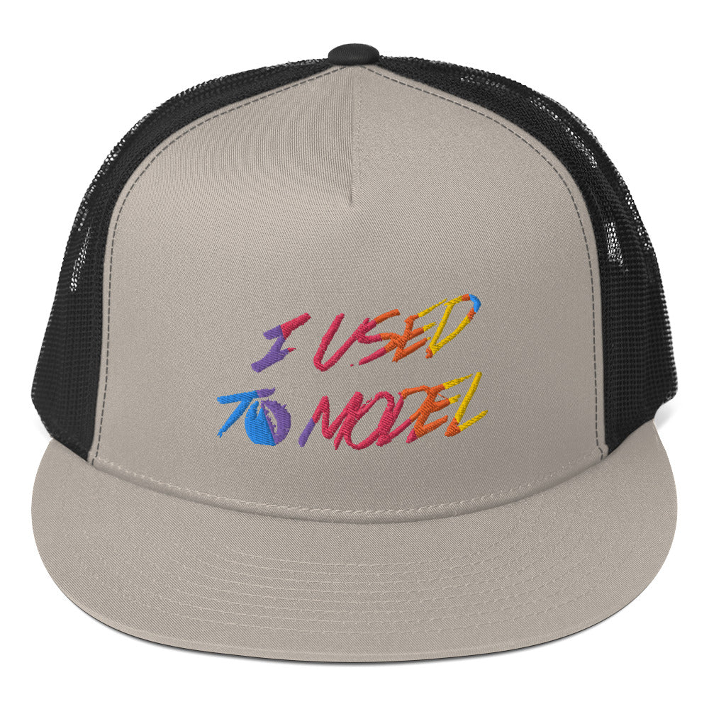 I Used To Model - Rainbow Trucker Cap