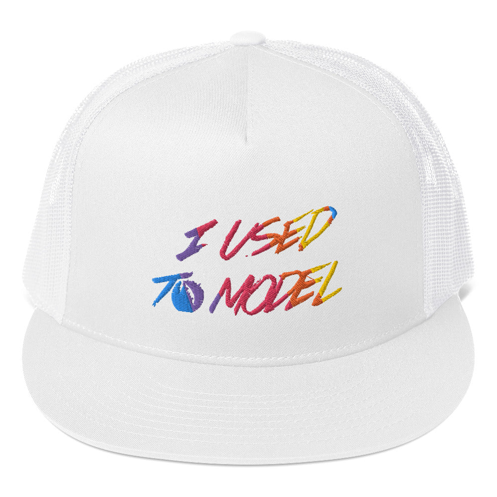 I Used To Model - Rainbow Trucker Cap