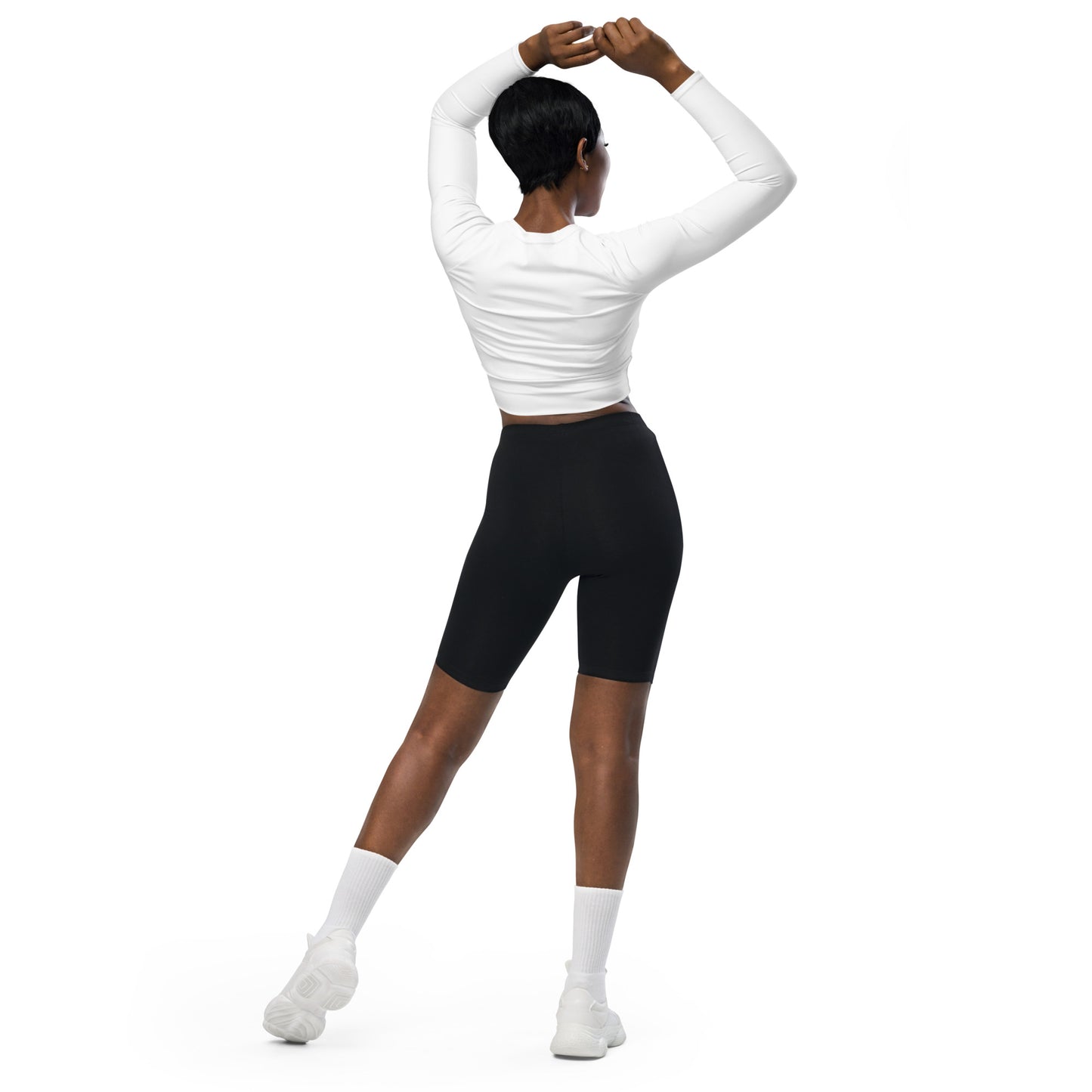 I Used To Model - Recycled long-sleeve crop top