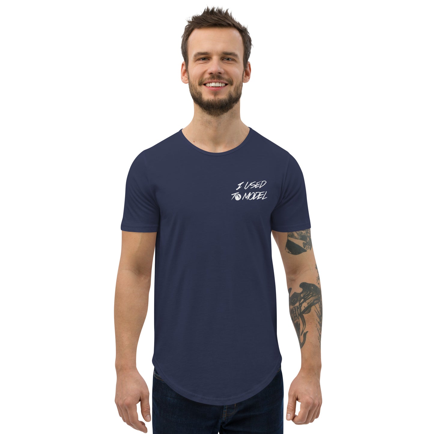 I Used To Model - Curved Hem T-Shirt
