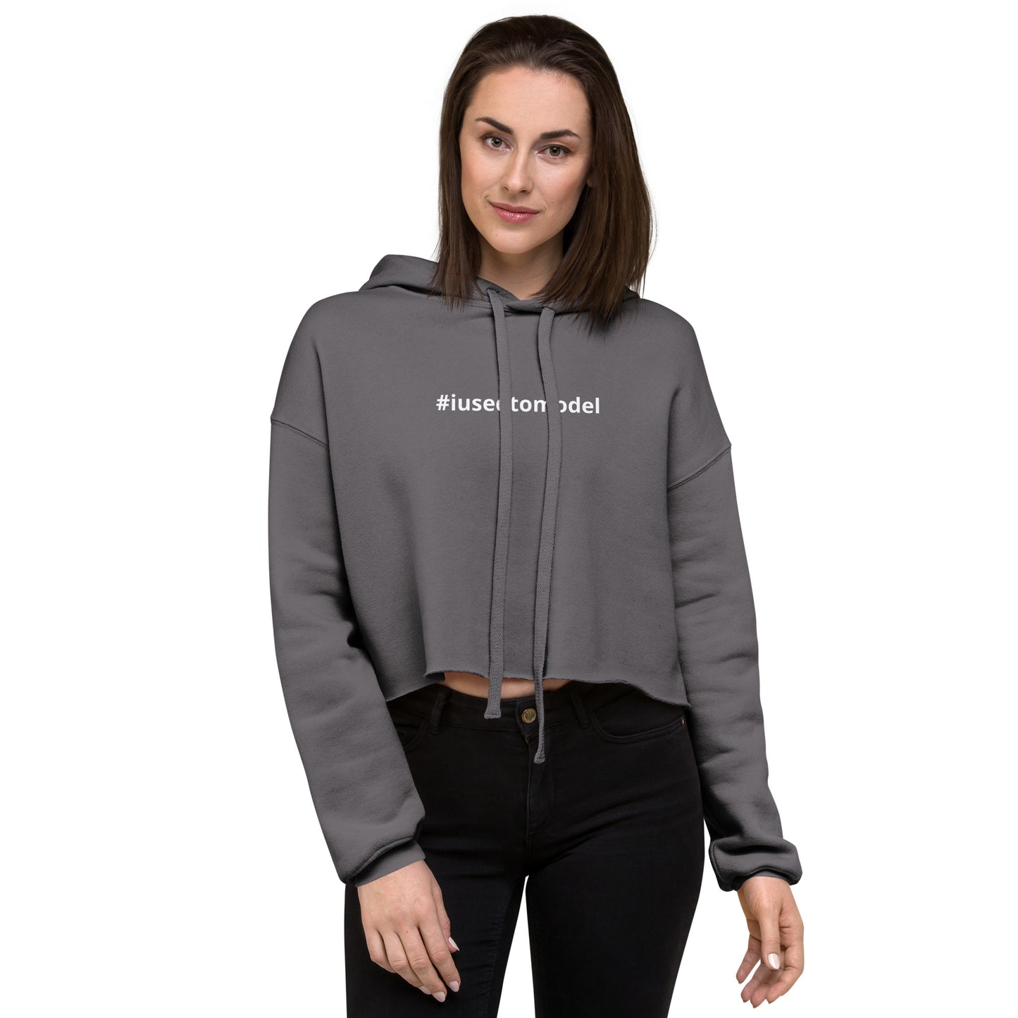#iusedtomodel - Crop Hoodie