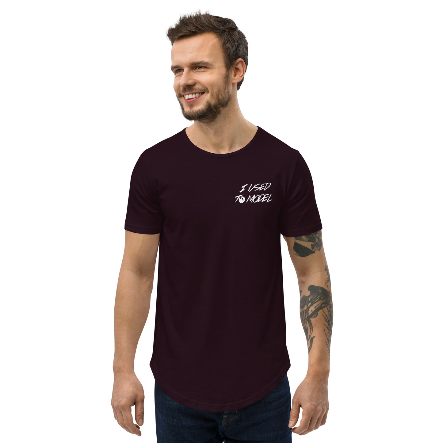 I Used To Model - Curved Hem T-Shirt